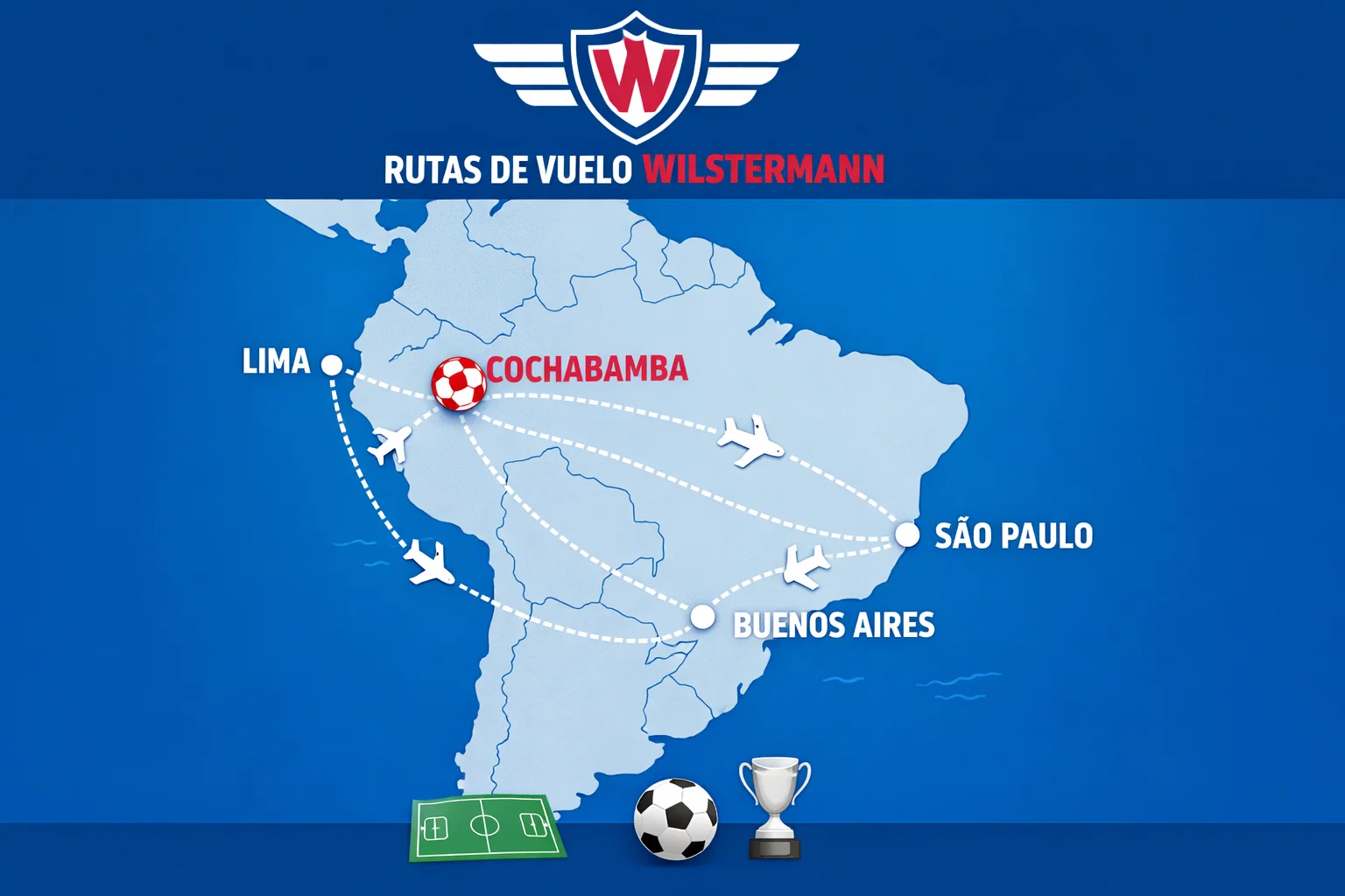Jorge Wilstermann fuera de Bolivia: partidos y resultados internacionales